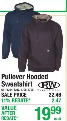 Menards Pullover Hooded Sweatshirt offer