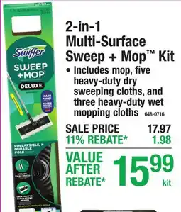 Menards 2-in-1 Multi-Surface Sweep + Mop Kit offer