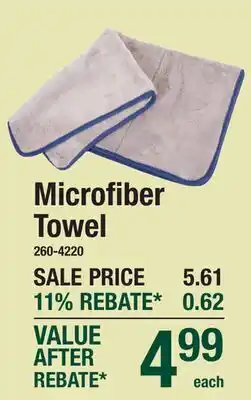 Menards Microfiber Towel offer