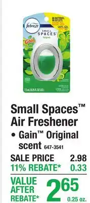 Menards Small Spaces Air Freshener offer