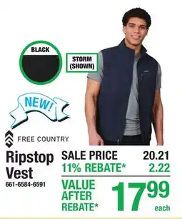 Menards Ripstop Vest offer