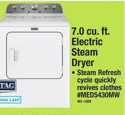 Menards 7.0 cu. ft. Electric Steam Dryer offer
