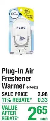 Menards Plug-In Air Freshener Warmer offer