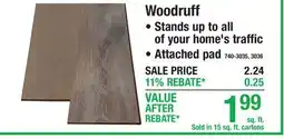 Menards Woodruff Waterproof Laminate Flooring offer