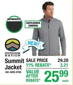 Menards Summit Jacket offer