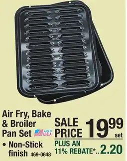 Menards Air Fry, Bake & Broiler Pan Set offer