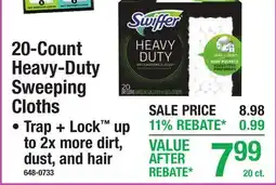 Menards 20-Count Heavy-Duty Sweeping Cloths offer