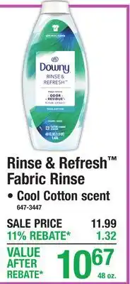 Menards Rinse & Refresh Fabric Rinse offer