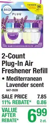 Menards 2-Count Plug-In Air Freshener Refill offer
