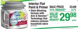 Menards Interior Flat Paint & Primer offer