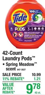 Menards 42-Count Laundry Pods offer