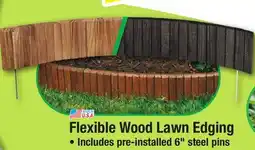 Menards Flexible Wood Lawn Edging offer