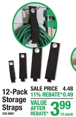 Menards 12-Pack Storage Straps offer