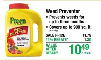 Menards Weed Preventer offer
