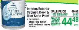 Menards Interior/Exterior Cabinet, Door & Trim Satin Paint offer