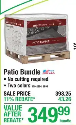 Menards Patio Bundle offer