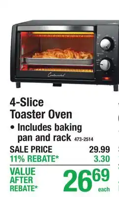 Menards 4-Slice Toaster Oven offer