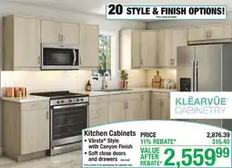 Menards KLEARVUE Cabinetry Kitchen Cabinets offer