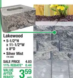 Menards Lakewood offer