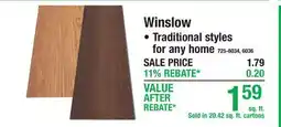 Menards Winslow Waterproof Vinyl Plank offer