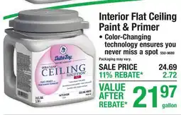Menards Interior Flat Ceiling Paint & Primer offer