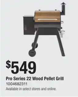 The Home Depot Pro Series 22 Wood Pellet Grill offer