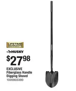 The Home Depot Husky Fiberglass Handle Digging Shovel offer