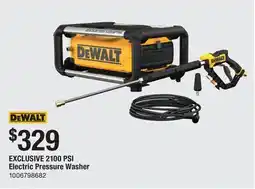 The Home Depot DEWALT 2100 PSI Electric Pressure Washer offer