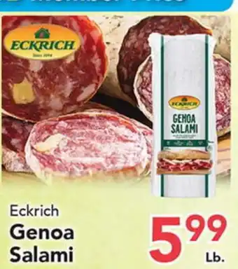 Eurofresh Market Eckrich Genoa Salami offer