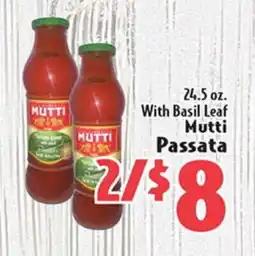 Eurofresh Market 24.5 oz. With Basil Leaf Mutti Passata offer