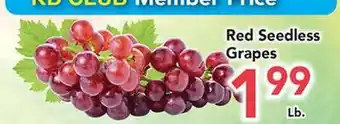 Eurofresh Market Red Seedless Grapes offer