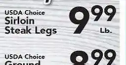 Eurofresh Market USDA Choice Sirloin Steak Legs offer