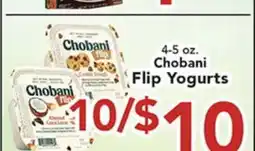 Eurofresh Market 4-5 oz. Chobani Flip Yogurts offer