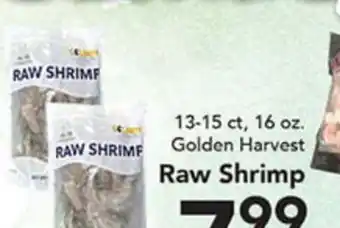 Eurofresh Market 13-15 ct, 16 oz. Golden Harvest Raw Shrimp offer