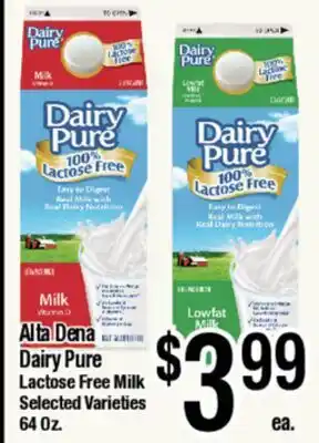 Big Saver Foods Alta Dena Dairy Pure Lactose Free Milk offer