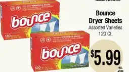 Big Saver Foods Bounce Dryer Sheets offer