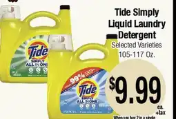 Big Saver Foods Tide Simply Liquid Laundry Detergent offer