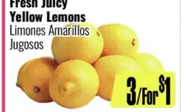 R Ranch Markets Fresh Juicy Yellow Lemons offer