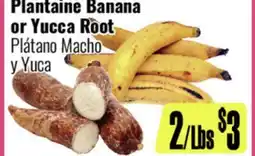 R Ranch Markets Plantain Banana or Yucca Root offer