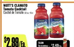 R Ranch Markets MOTT'S CLAMATO Tomato Cocktail offer