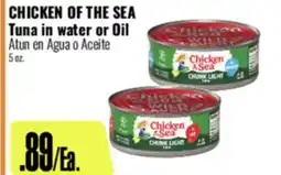 R Ranch Markets CHICKEN OF THE SEA Tuna in water or Oil offer