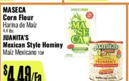 R Ranch Markets MASECA Corn Flour JUANITA'S Mexican Style Hominy offer