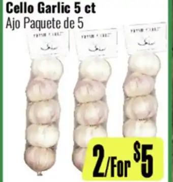 R Ranch Markets Cello Garlic offer