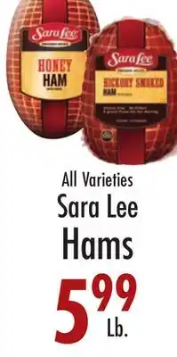 Garden Fresh Market Sara Lee Hams offer