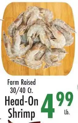 Garden Fresh Market Farm Raised 30/40 Ct. Head-On Shrimp offer