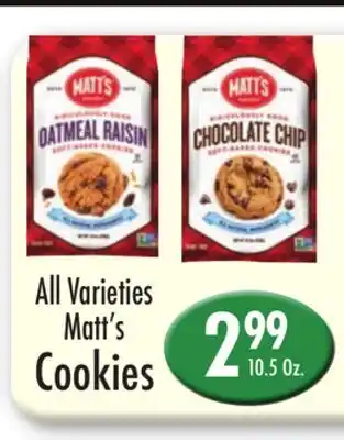 Garden Fresh Market All Varieties Matt's Cookies offer