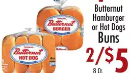Garden Fresh Market Butternut Hamburger or Hot Dogs Buns offer