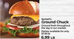 Sunset Foods Sunset's Ground Chuck offer
