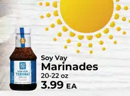 Sunset Foods Soy Vay Marinades offer