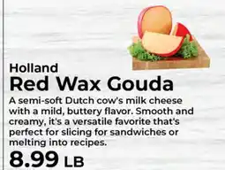 Sunset Foods Holland Red Wax Gouda offer